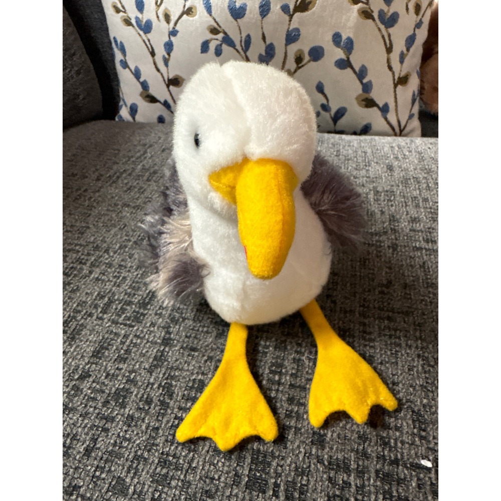 Douglas Cuddle Toys Seagull Plush Bird White Grey Yellow 8 inch 3826 2021